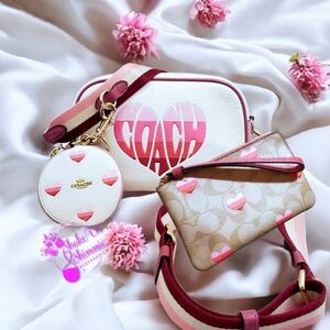 Coach Jaime Camera Bag,  Round Pouch & Wristlet 3 Pc Set